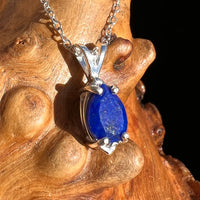 Lapis Lazuli Necklace Sterling Silver Faceted #3441-Moldavite Life