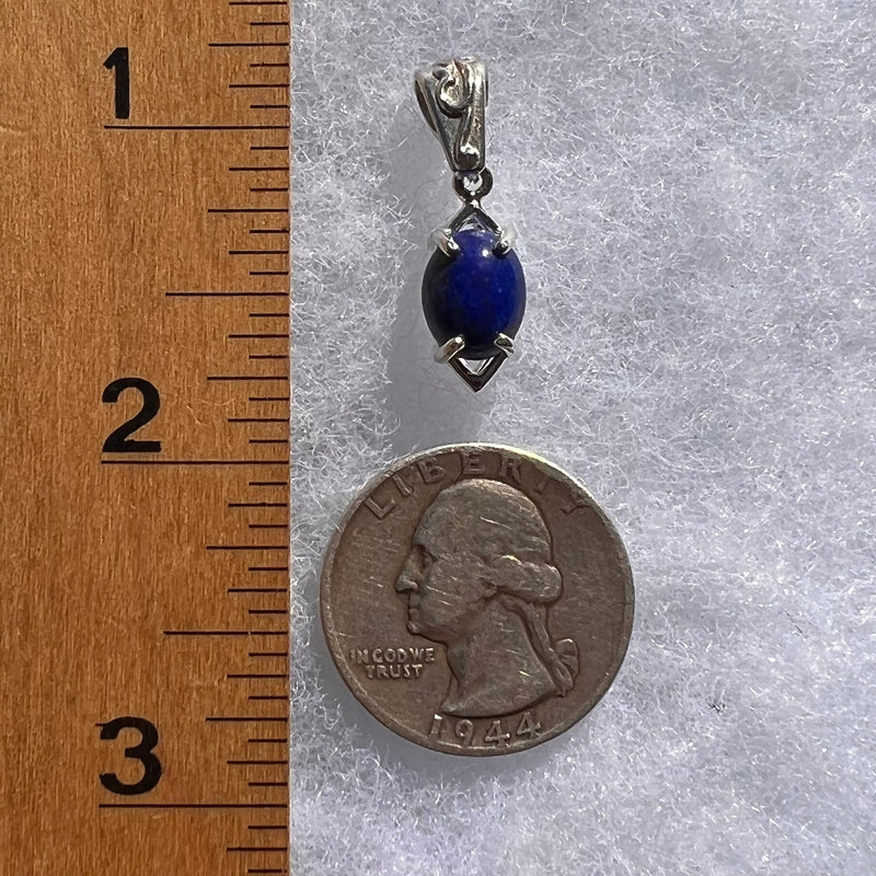 Lapis Lazuli Pendant Sterling Silver #3439-Moldavite Life