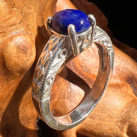 Lapis Lazuli Ring Sterling Silver Size 7.25 #2860-Moldavite Life