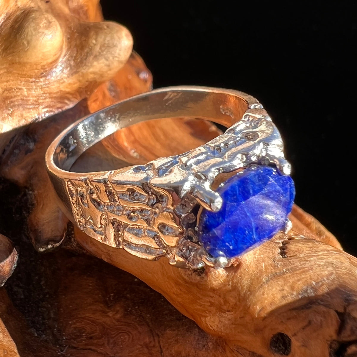 Lapis Lazuli Ring Sterling Silver Size 9 #3433-Moldavite Life