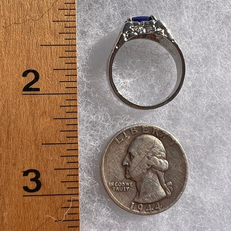 Lapis Lazuli Ring Sterling Silver Size 9 #3434-Moldavite Life