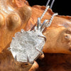 Large Phenacite Crystal & Moldavite Necklace Sterling #3497-Moldavite Life