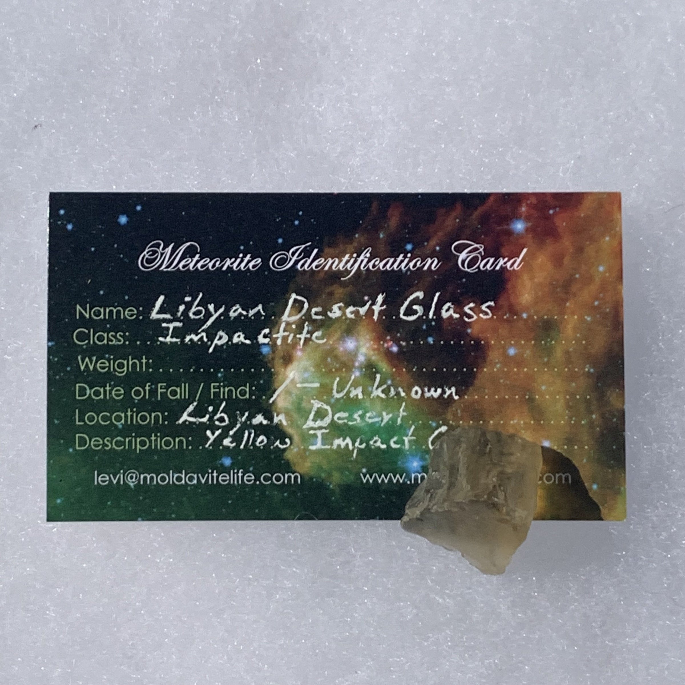 Libyan Desert Glass 6.3 grams-Moldavite Life