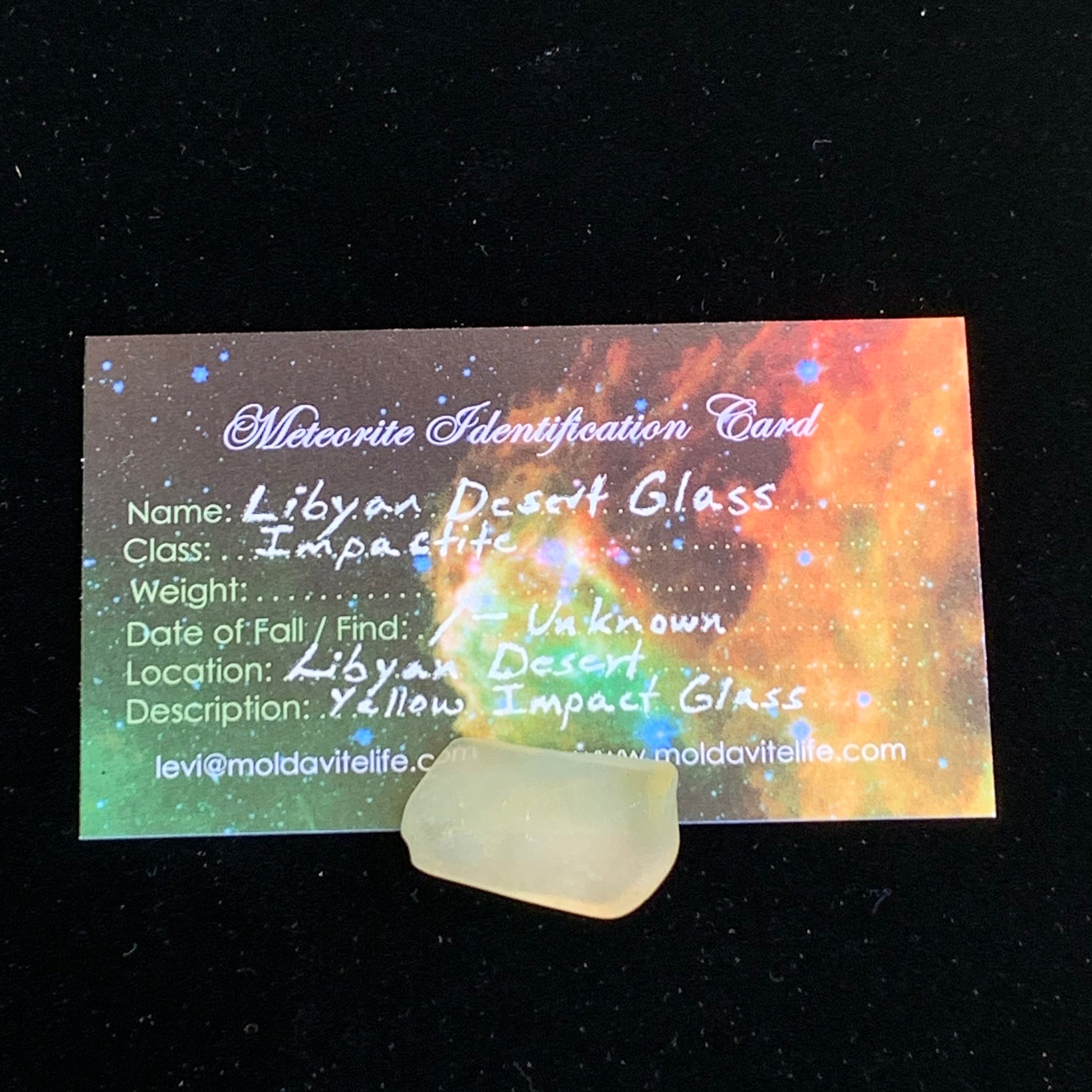 Libyan Desert Glass 4.4 grams-Moldavite Life