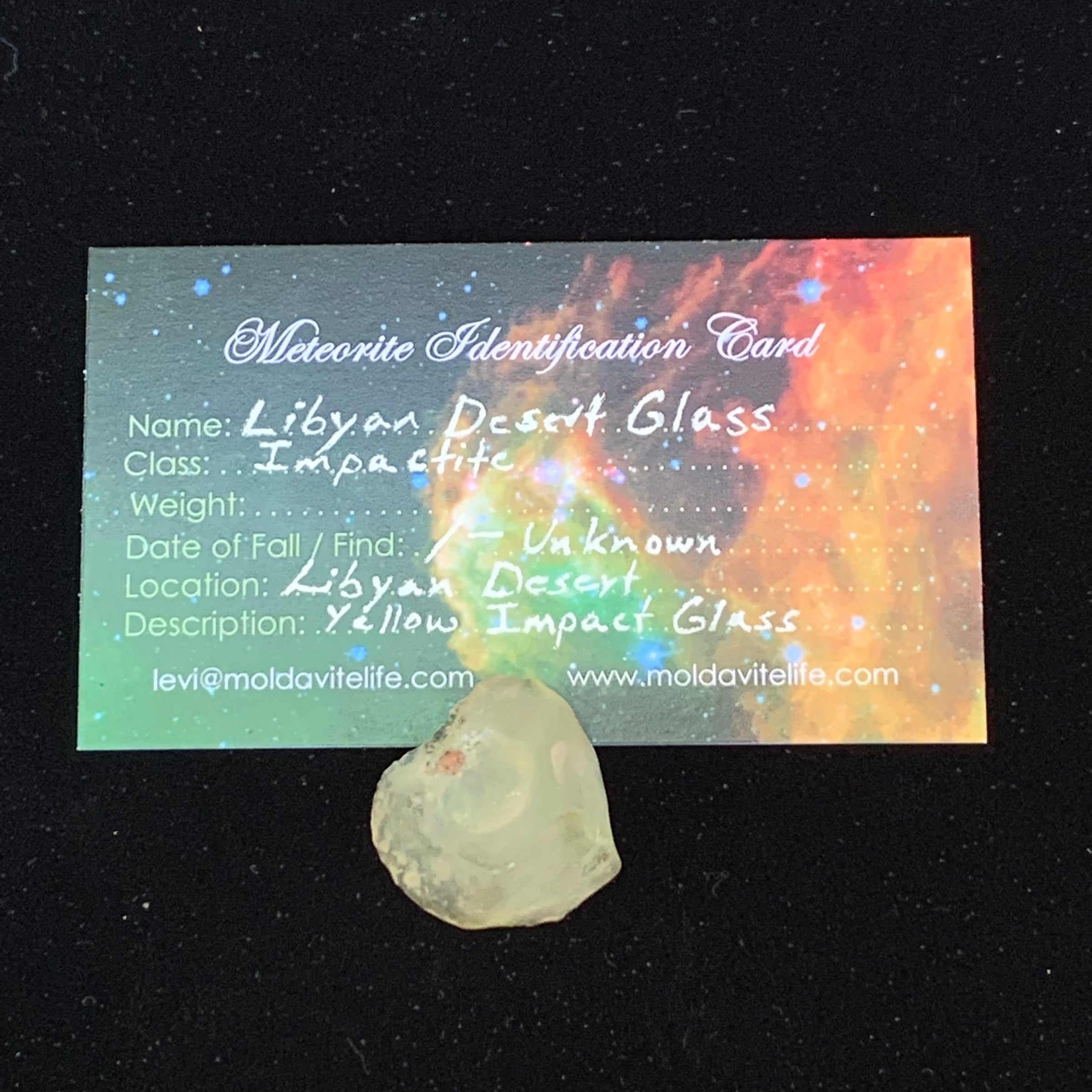 Libyan Desert Glass 5.6 grams-Moldavite Life