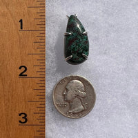 Malachite Chrysocolla Pendant Silver #2831-Moldavite Life
