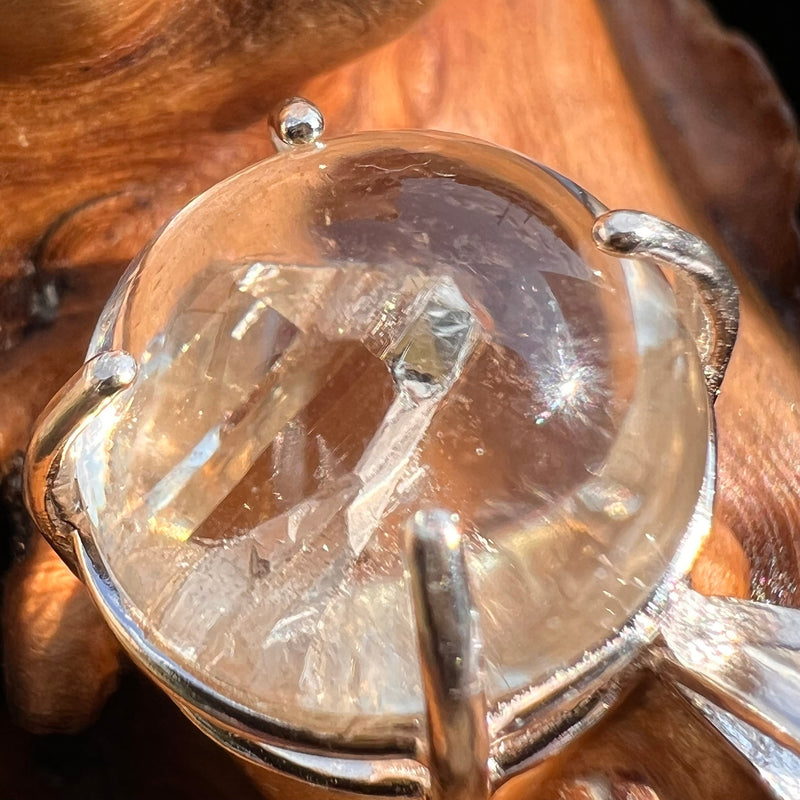 Manifestation Quartz Pendant Sterling Silver #2811-Moldavite Life