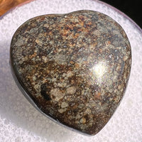 Meteorite Heart Bead for Jewelry Making #10-Moldavite Life