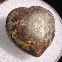 Meteorite Heart Bead for Jewelry Making #11-Moldavite Life