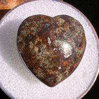 Meteorite Heart Bead for Jewelry Making #13-Moldavite Life