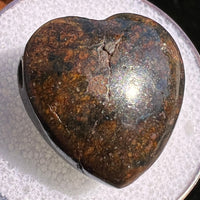 Meteorite Heart Bead for Jewelry Making #14-Moldavite Life