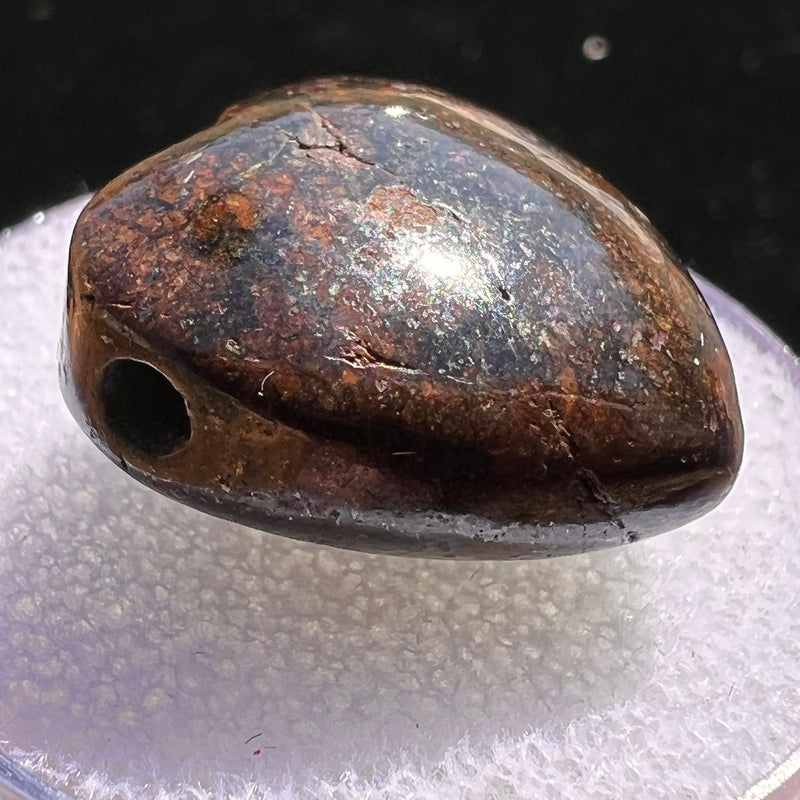 Meteorite Heart Bead for Jewelry Making #14-Moldavite Life