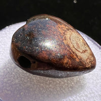 Meteorite Heart Bead for Jewelry Making #15-Moldavite Life