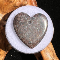 Meteorite Heart Bead for Jewelry Making #17