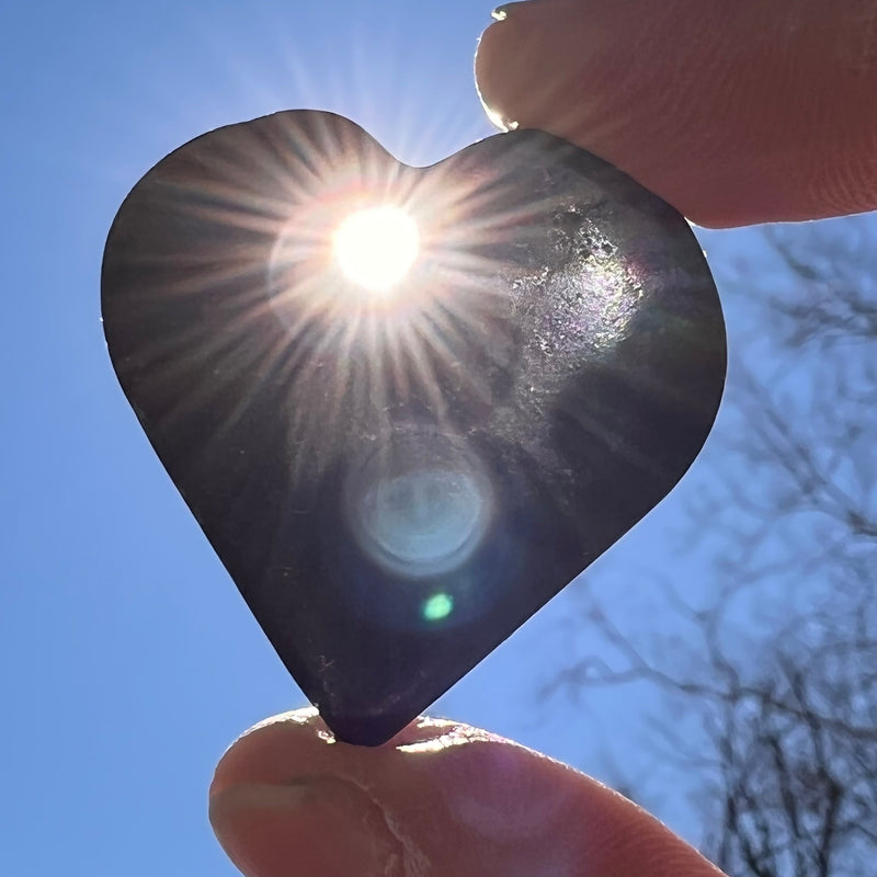 Meteorite Heart Bead for Jewelry Making #18