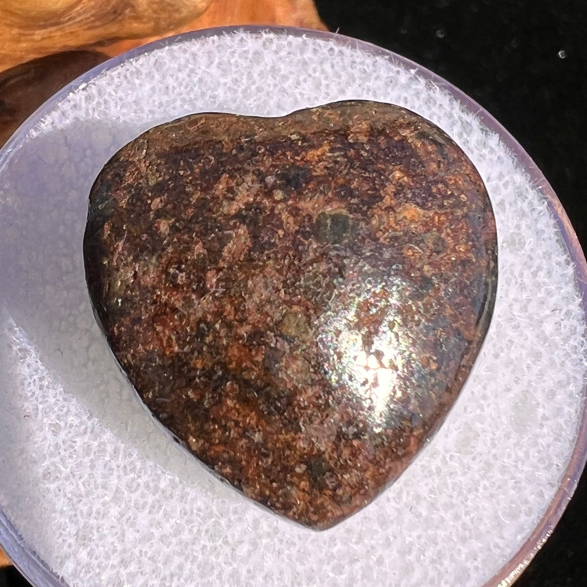 Meteorite Heart Bead for Jewelry Making #2-Moldavite Life