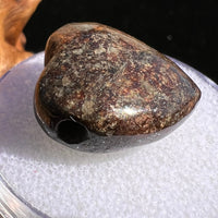 Meteorite Heart Bead for Jewelry Making #3-Moldavite Life