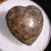 Meteorite Heart Bead for Jewelry Making #6-Moldavite Life
