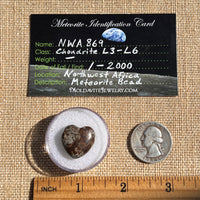 Meteorite Heart Bead for Jewelry Making #9-Moldavite Life