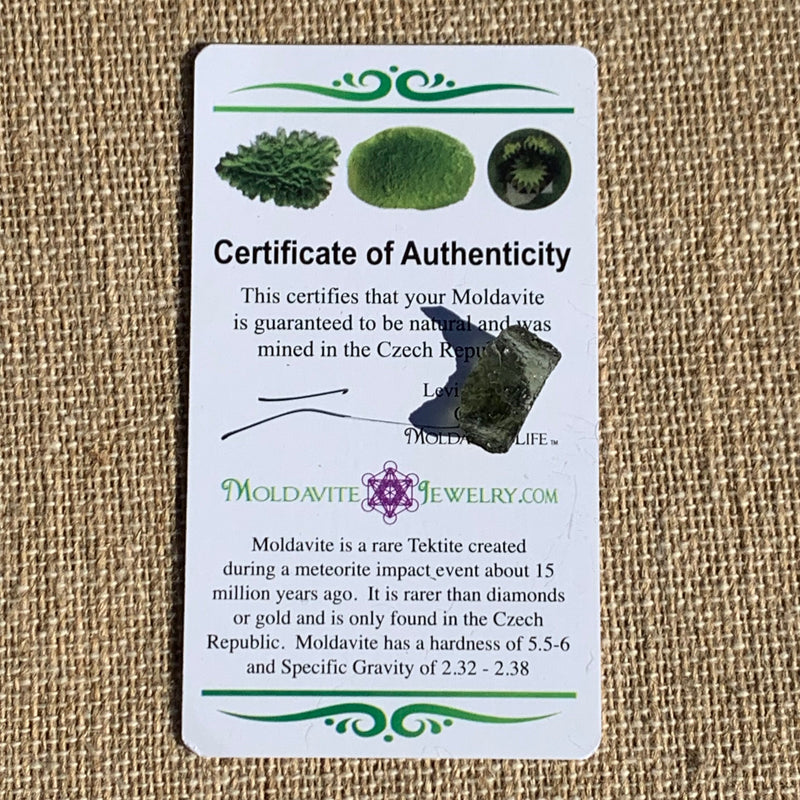 Moldavite 0.69 grams M1350-Moldavite Life