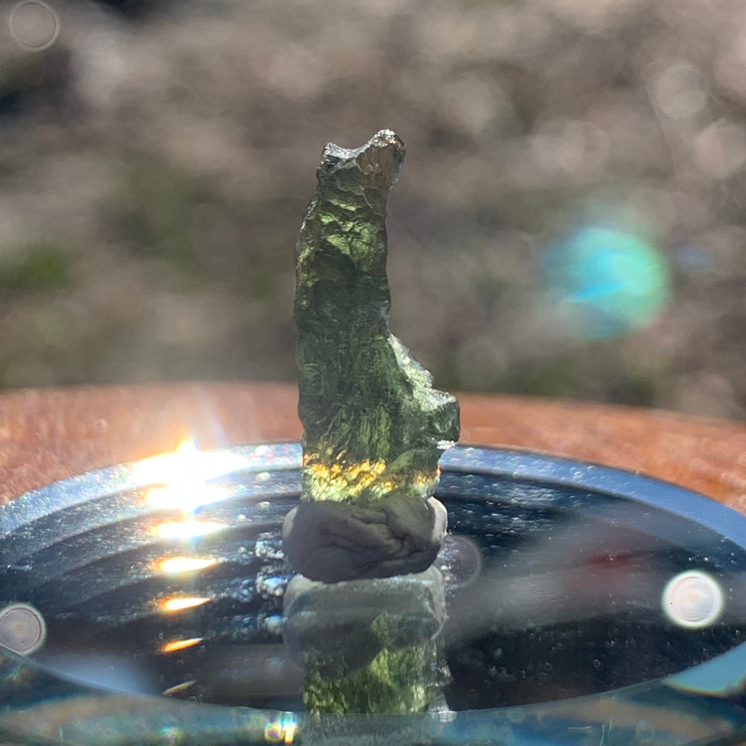 Moldavite 0.72 gram M1344-Moldavite Life