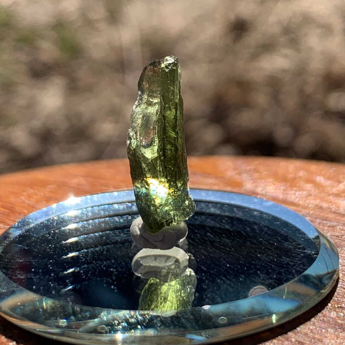 Moldavite 0.8 grams M1361-Moldavite Life