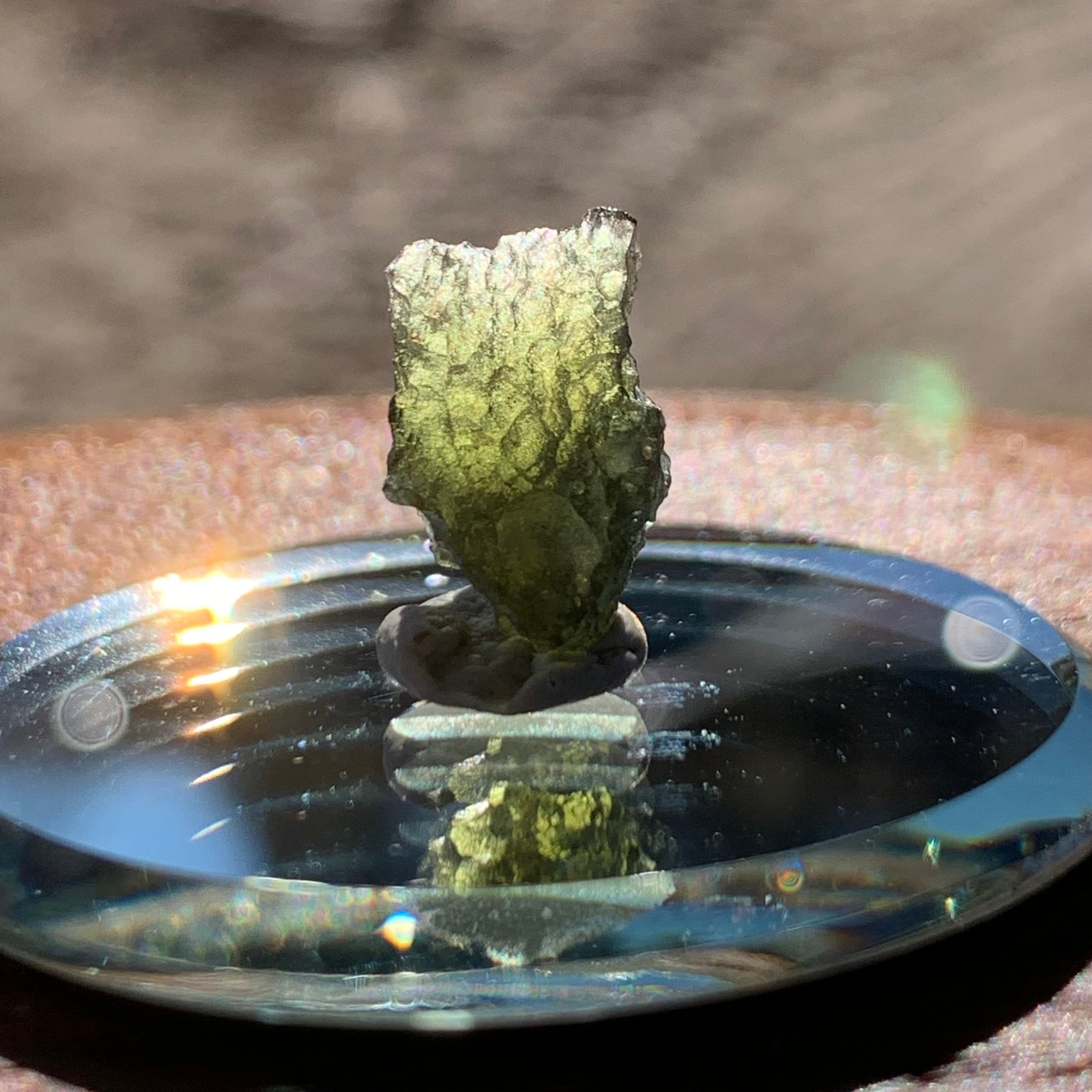 Moldavite 0.83 grams M1357-Moldavite Life