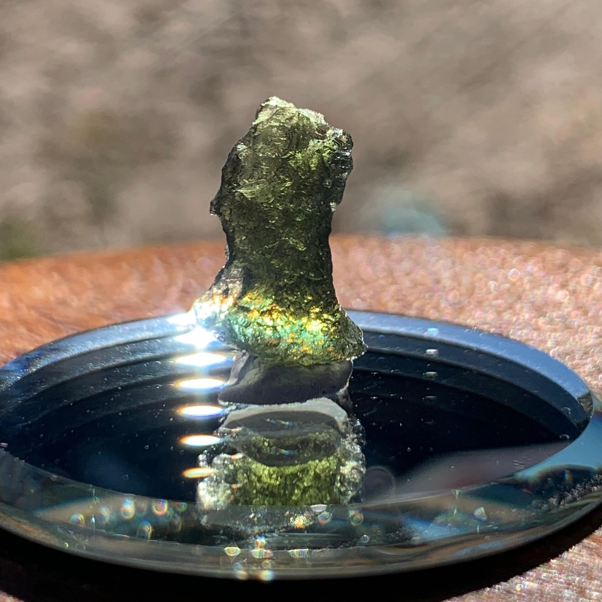 Moldavite 0.87 grams M1358-Moldavite Life