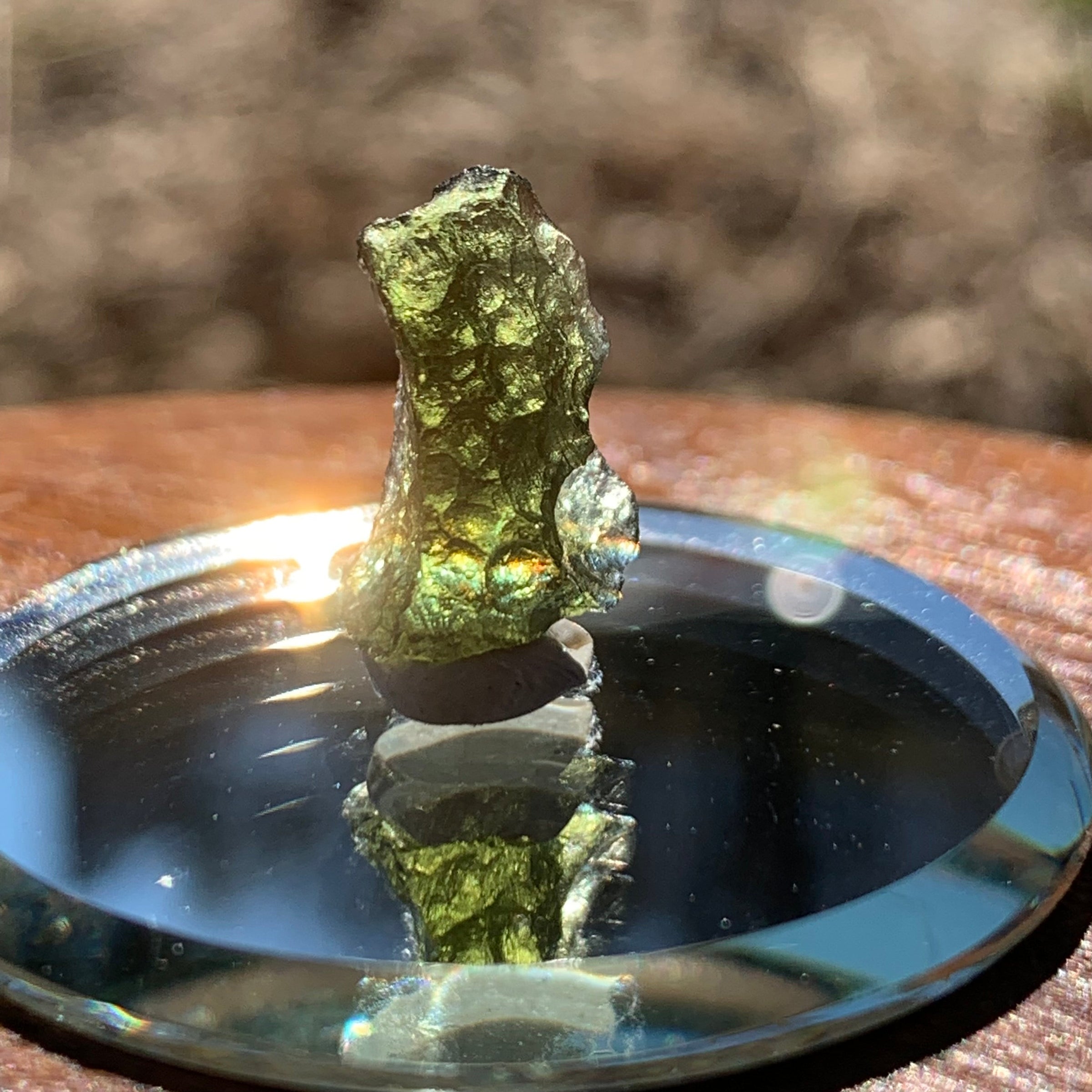 Moldavite 0.87 grams M1358-Moldavite Life