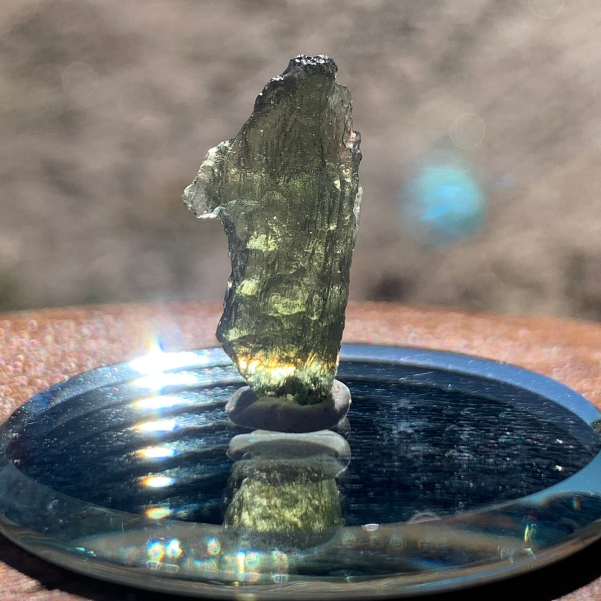 Moldavite 0.9 grams M1363-Moldavite Life