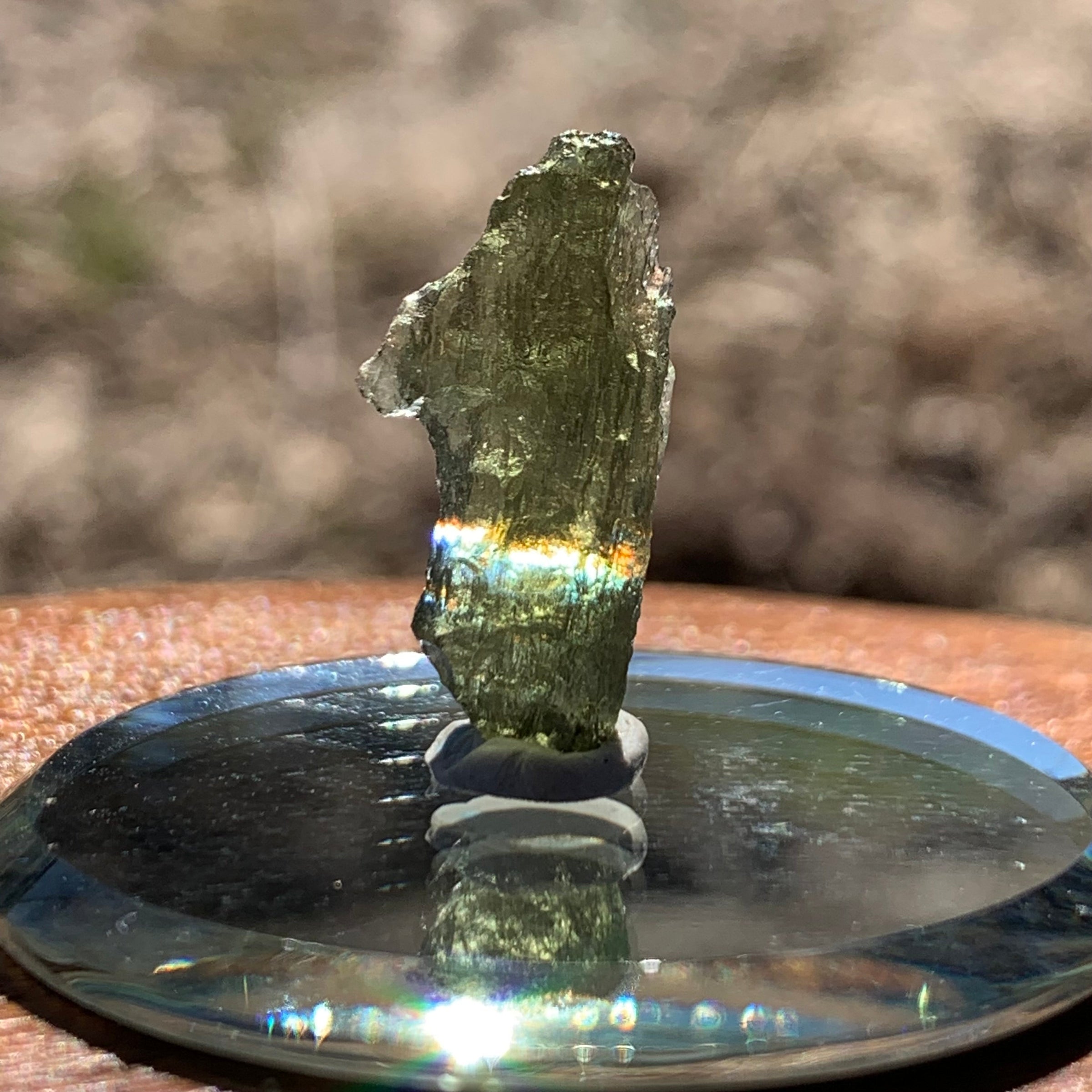Moldavite 0.9 grams M1363-Moldavite Life