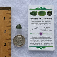 Moldavite 0.93 grams M1356-Moldavite Life