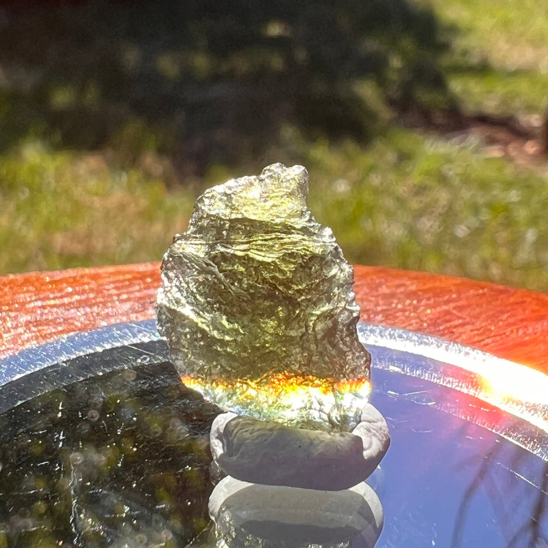 Moldavite 0.8 grams #1626-Moldavite Life