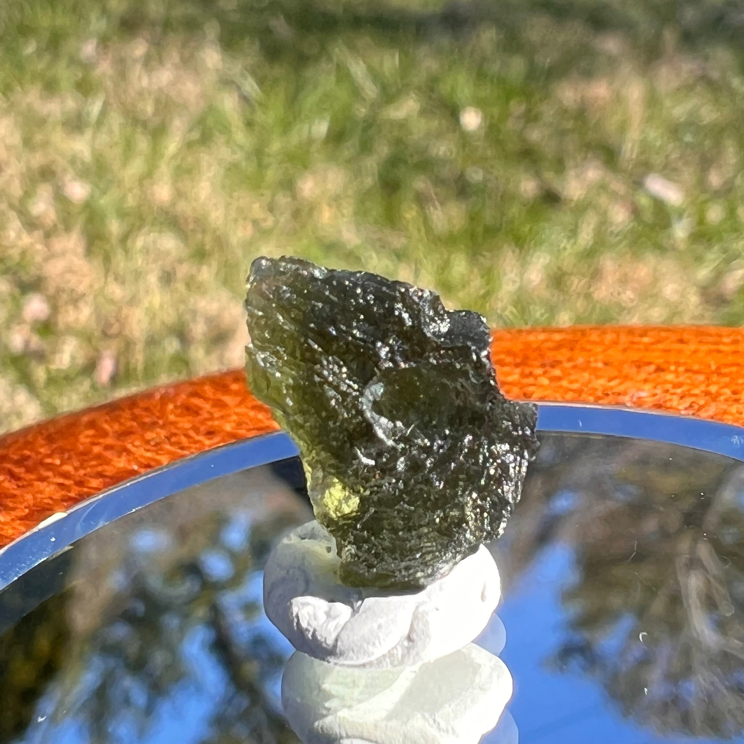 Moldavite 0.8 grams #1626-Moldavite Life