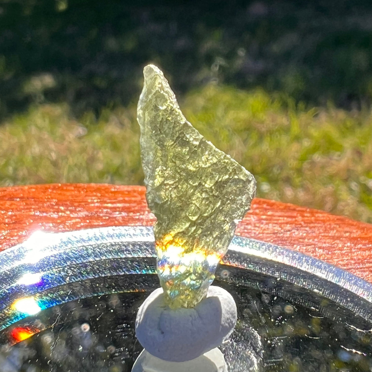 Moldavite 0.8 grams #1646-Moldavite Life