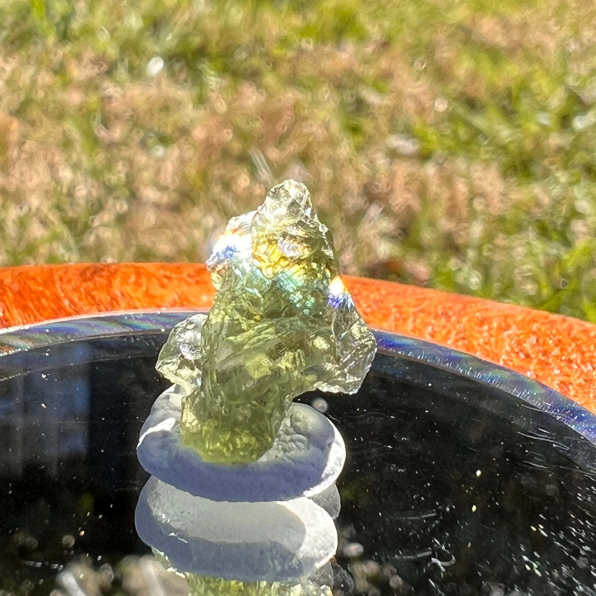 Moldavite 0.8 grams #1651-Moldavite Life