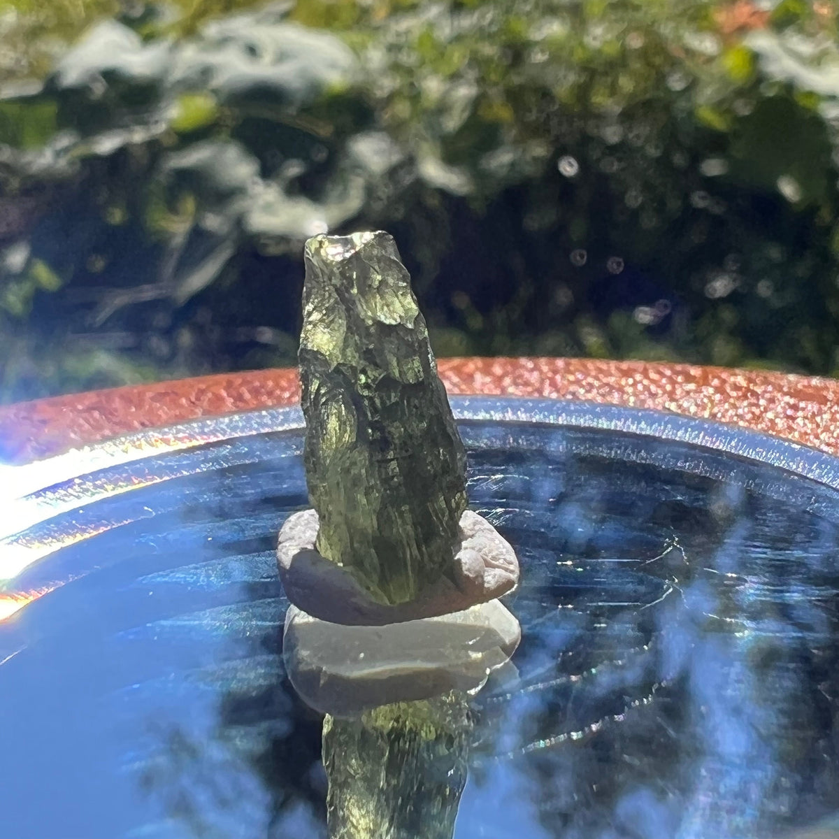 Moldavite 0.9 grams #1574-Moldavite Life