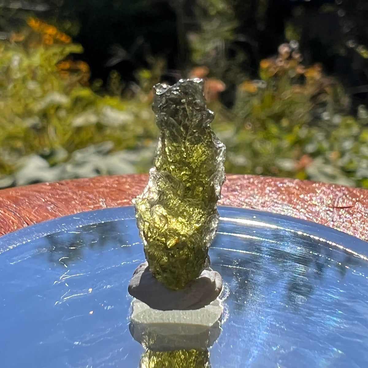 Moldavite 0.9 grams #1581-Moldavite Life