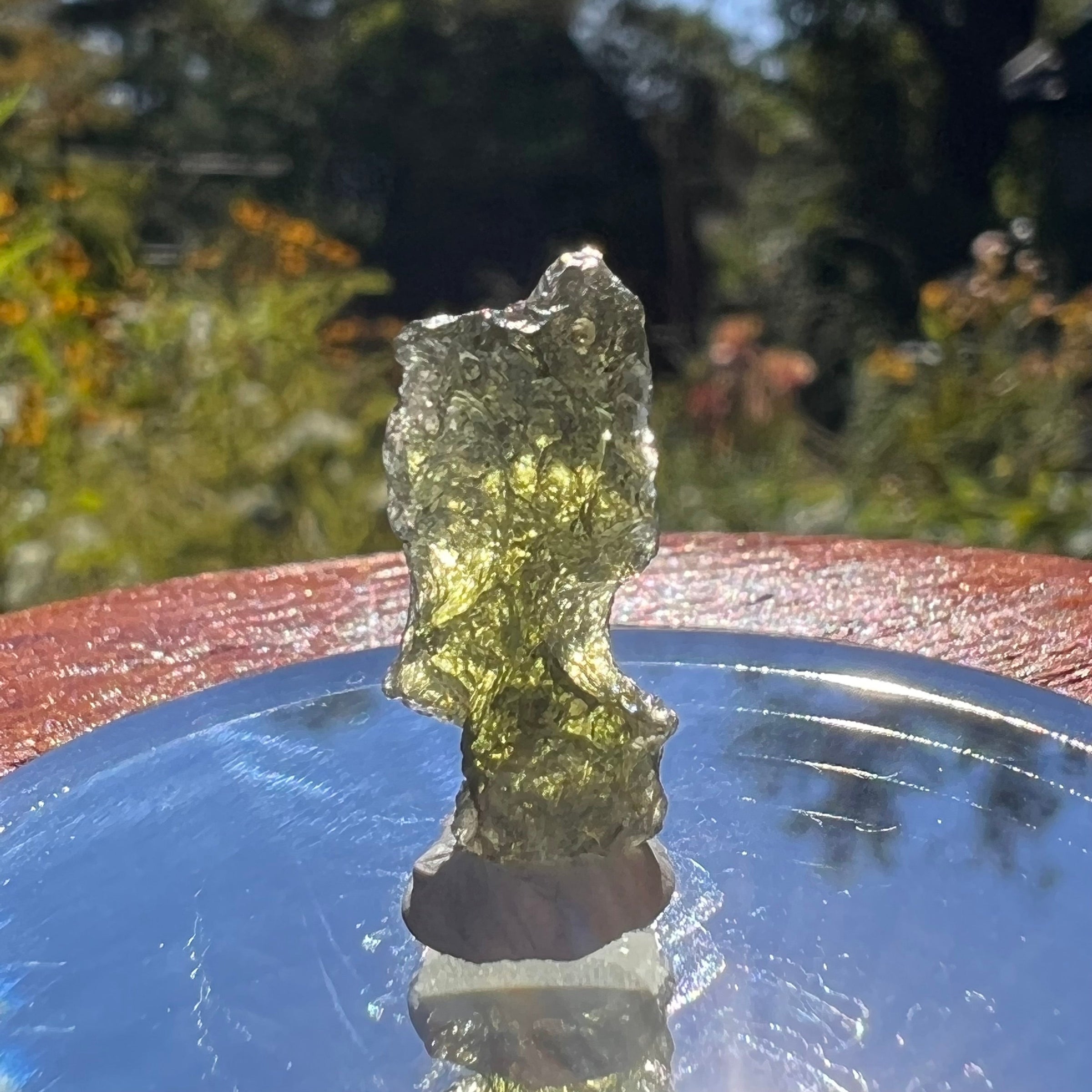 Moldavite 0.9 grams #1581-Moldavite Life