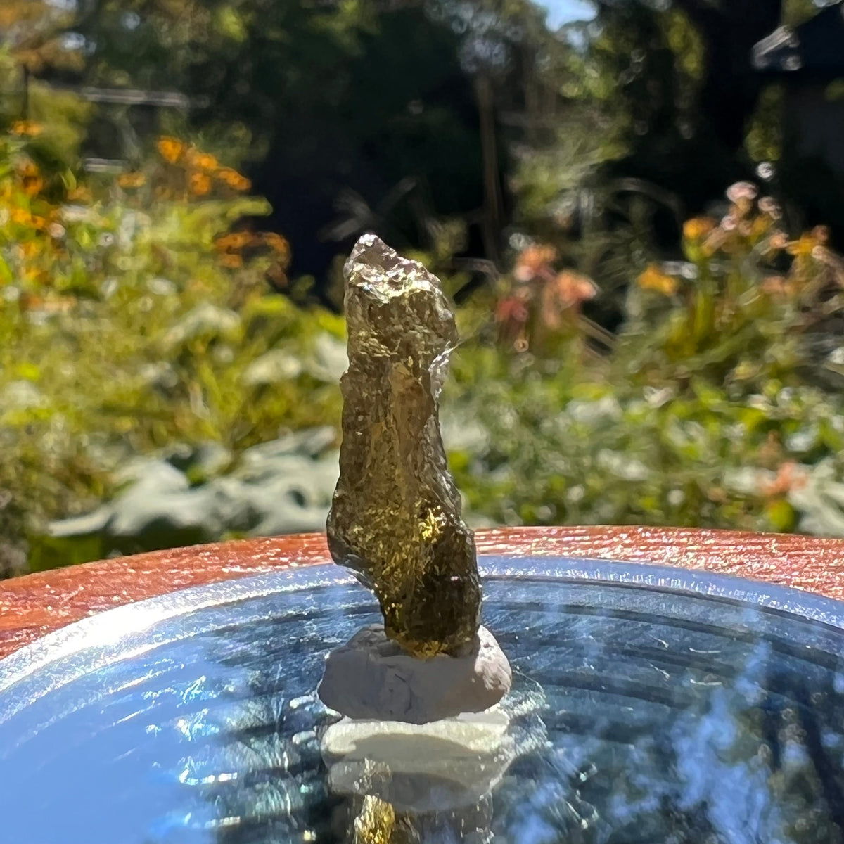 Moldavite 0.9 grams #1582-Moldavite Life