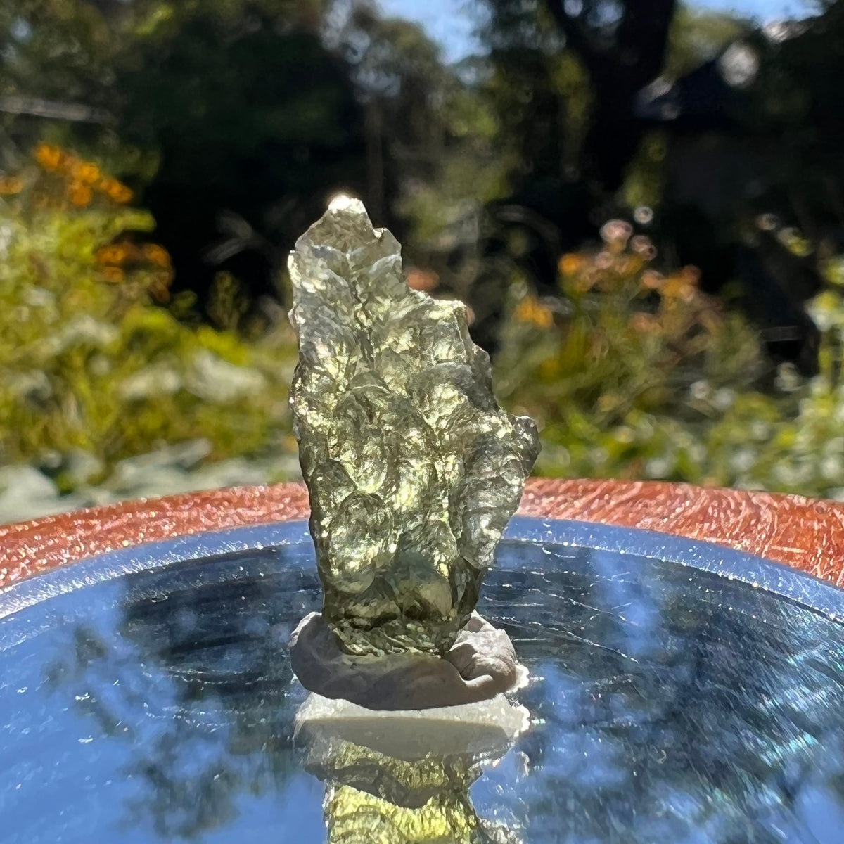 Moldavite 0.9 grams #1585-Moldavite Life