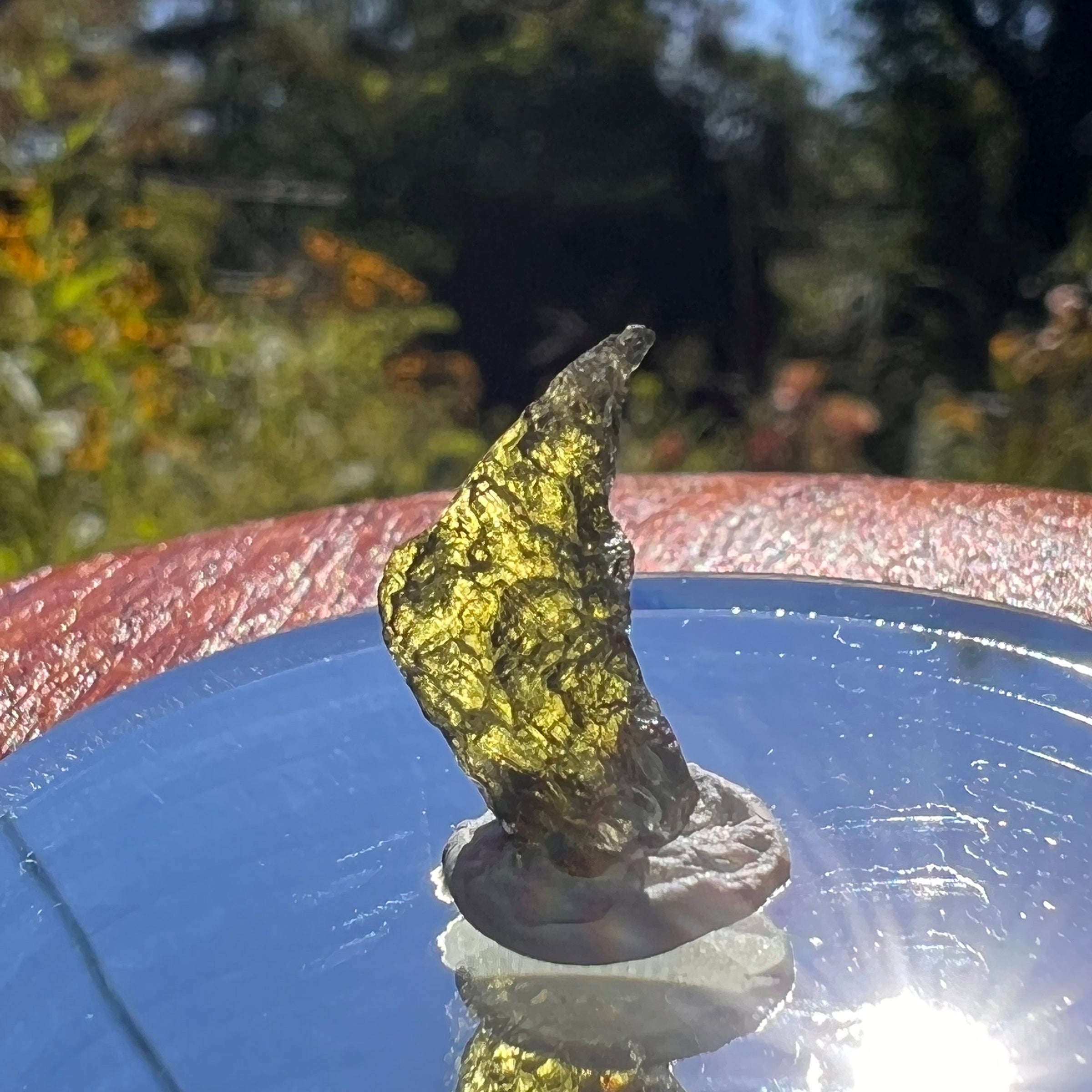 Moldavite 0.9 grams #1589-Moldavite Life