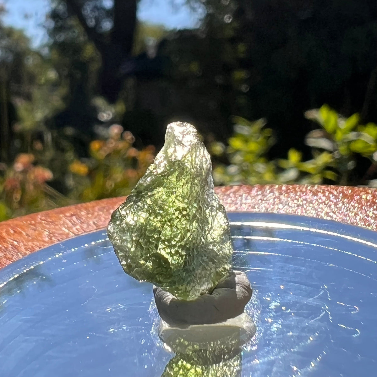 Moldavite 0.9 grams #1599-Moldavite Life