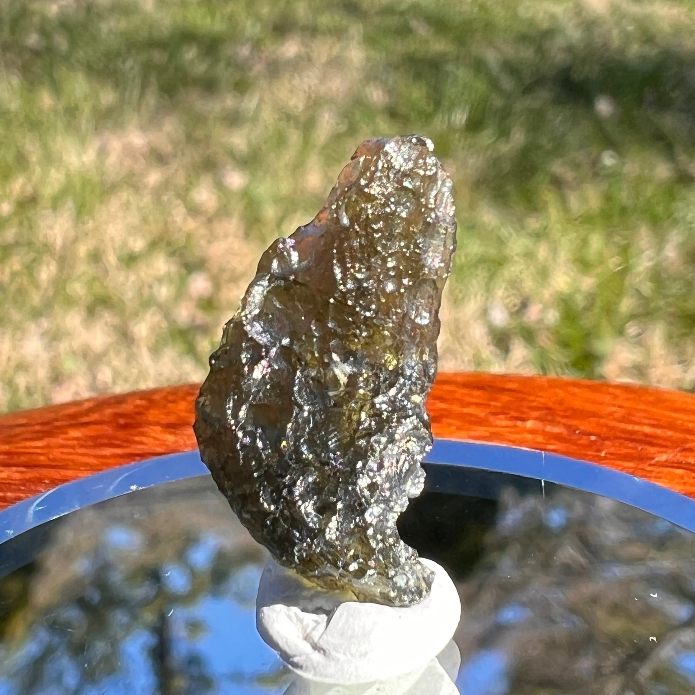 Moldavite 0.9 grams #1618-Moldavite Life