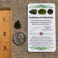 Moldavite 0.9 grams #1620-Moldavite Life