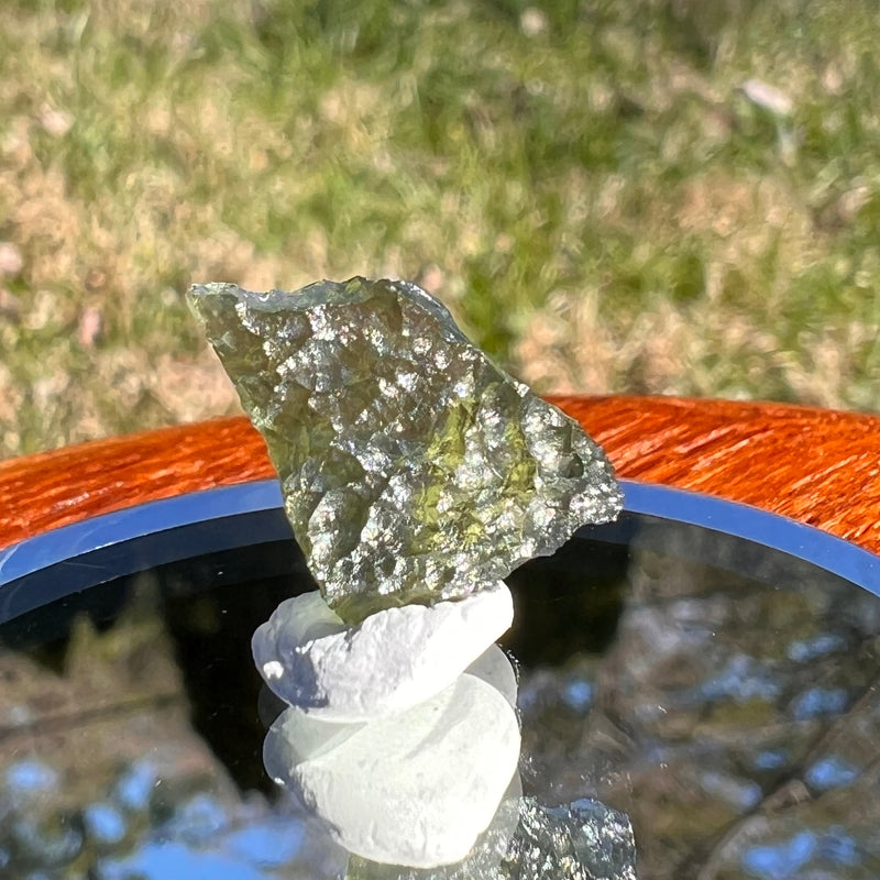 Moldavite 0.9 grams #1623-Moldavite Life