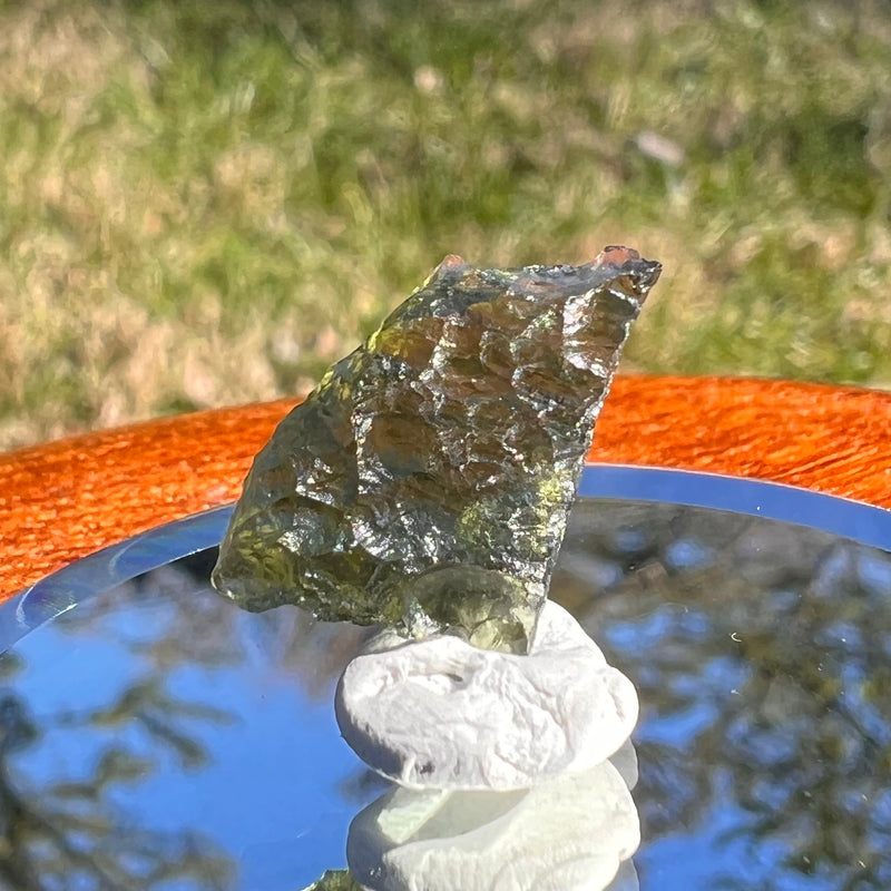 Moldavite 0.9 grams #1623-Moldavite Life