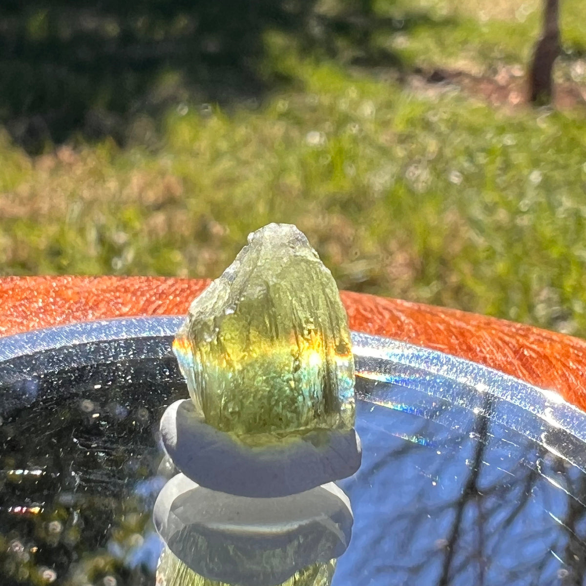 Moldavite 0.9 grams #1634-Moldavite Life