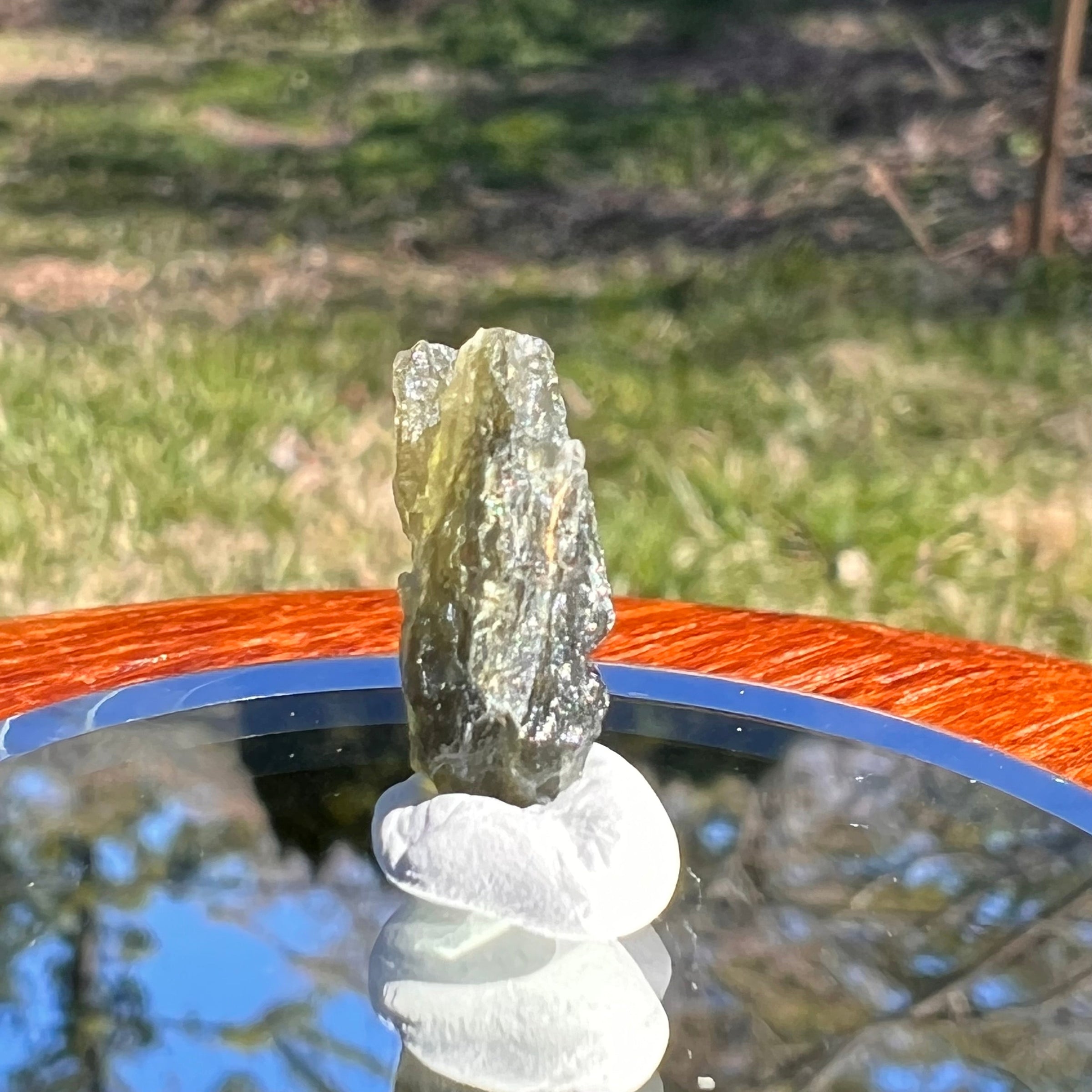 Moldavite 0.9 grams #1635-Moldavite Life