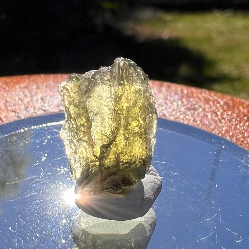 Moldavite 0.9 grams #1635-Moldavite Life